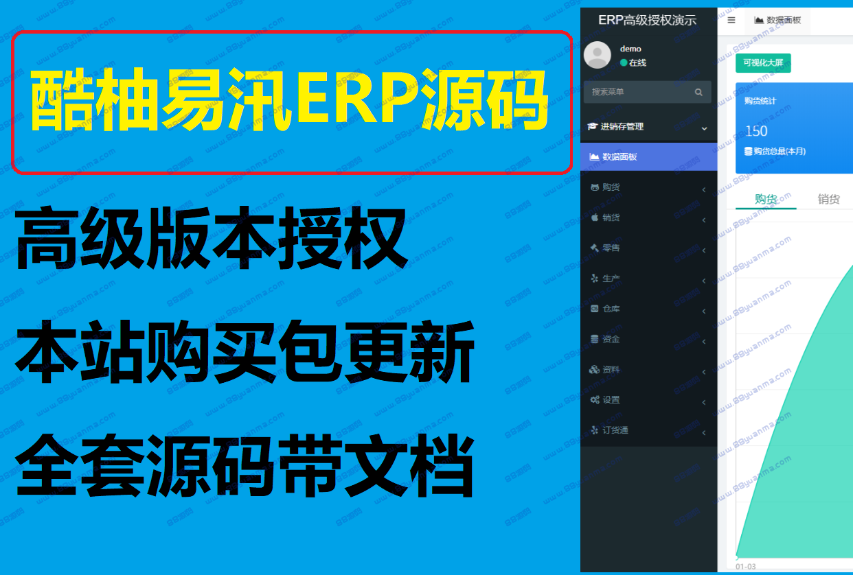 酷柚易汛ERP源码